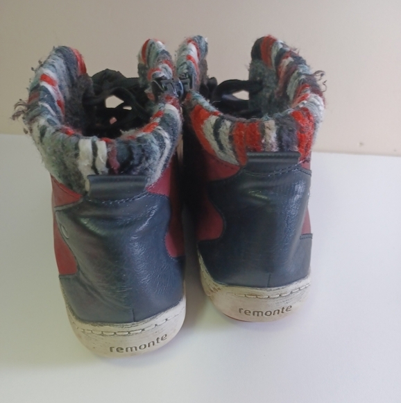 Remonte Dorndorf Rieker Women's Liv Red Leather Ankle Boots EUR 38 UK 5 US 8 - Picture 4 of 8